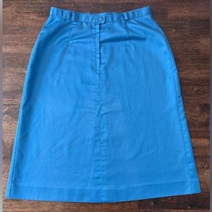 Vintage Koret Blue Midi Skirt